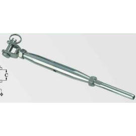 Turnbuckle,Pipe With Nut(Jaw + Wire Terminal) (Spannschloss, Rohr mit Nut (Kiefer + Wire Terminal))