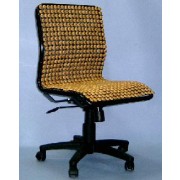 HEALTHY WOODEN-BEADED OFFICE CHAIR (SAINS EN BOIS perlés à CHAISE DE BUREAU)