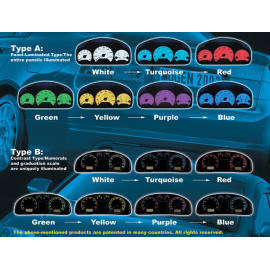 7 Color Gauge Faces (7 couleurs Gauge Faces)