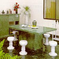 Marble furniture-Table top, fireplace, stool, Vase (Мраморные мебель настольные, каминные, стул, ваза)