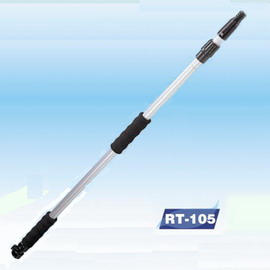 2 secs. flow thru telescoping aluminum pole (2 сек. поток через телескопическая алюминиевая полюс)