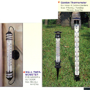 Garden Thermometer and Wall Mount Thermometer