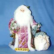 LWA8205 Fabric Santa 12``H (LWA8205 Fabric Santa 12``H)