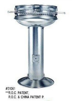 STAINLESS PEDESTAL BBQ (STAINLESS PEDESTAL BBQ)