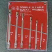 15-SCWS09 6 PCS Double Flexible Socket Wrench Set Metric (15-SCWS09 6 шт Double Гибкая Набор торцевых ключей Метрические)