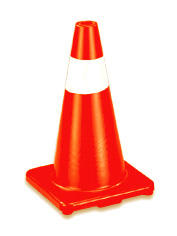 18`` high rubber field marker cone (18``haut de caoutchouc cône domaine marqueur)