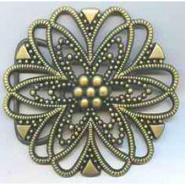 Floral-Pattern Belt Buckle made of Premium Metal (Цветочные-Pattern Пояс пряжка из металла Premium)