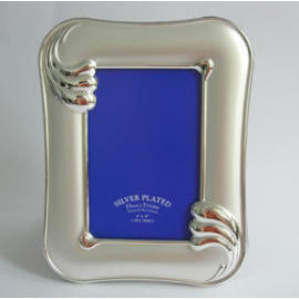 silver plated photo frame, metal photo frame, souvenir, gift (посеребренные фоторамка, металлическая рамка для фотографии, сувенир, подарок)