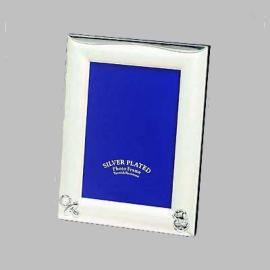 silver plated photo frame, metal photo frame (silver frame plaqué photo, photo de la charpente métallique)