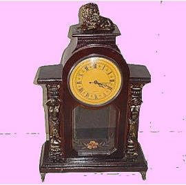 wooden antique clock (bois horloge ancienne)