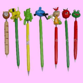 wooden ball pen