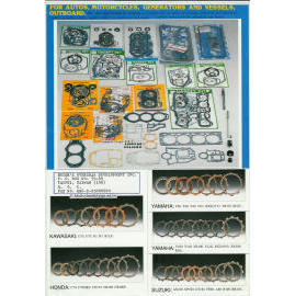 Gasket Set and clutch friction disc for motorcycles