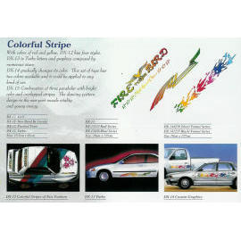 Car Body Decoration Colorful Stripe (Car Body décoration colorée Stripe)