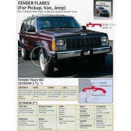 Auto Fender Flares(For Pick-up,Van, Jeep) (Auto Fender Flares(For Pick-up,Van, Jeep))