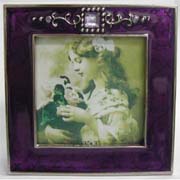 PEWTER FRAME WITH EPOXY