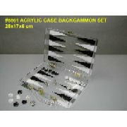 ACRYLIC BACKGAMMON SET