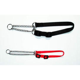 Adjustable Nylon Collar with choke chain