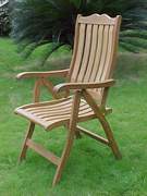 Teak Furniture, Outdoor furniture, Garden furniture. (4 position adjust chair)