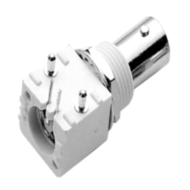 BNC RIGHT ANGLE PCB MOUNT FEMALE RECEPTACLE(VALOX HOUSING)