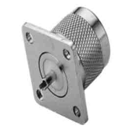 N SQUARE FLANGE MALE RECEPTACLE (SOLDER POT CONTACT)