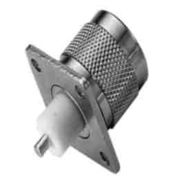 N SQUARE FLANGE MALE RECEPTACLE (EXPOSED TEFLON)