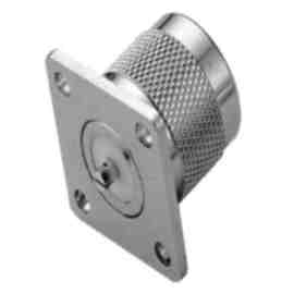 N SQUARE FLANGE MALE RECEPTACLE (SLOTTED CONTACT)