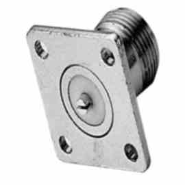 N SQUARE FLANGE FEMALE RECEPTACLE (SLOTTED CONTACT)