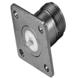 N SQUARE FLANGE FEMALE RECEPTACLE (TAB CONTACT)