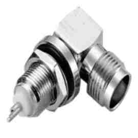 TNC RIGHT ANGLE BULKHEAD FEMALE RECEPTACLE