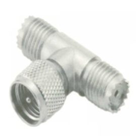 MINI-UHF MALE TO DOUBLE FEMALE