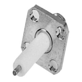 SMA SQUARE FLANGE FEMALE RECEPTACLE (EXPOSED TEFLON)