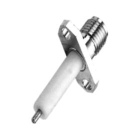 SMA 2 HOLE FLANGE FEMALE RECEPTACLE (EXPOSED TEFLON) (SMA 2 HOLE FLANGE FEMALE RECEPTACLE (EXPOSED TEFLON))