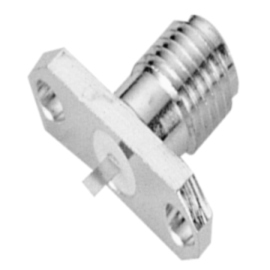SMA 2 HOLE FLANGE FEMALE RECEPTACLE (TAB CONTACT) (SMA 2 HOLE FLANGE FEMALE RECEPTACLE (TAB CONTACT))