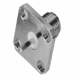 SMA SQUARE FLANGE FEMALE RECEPTACLE (BLUNT POST CONTACT)