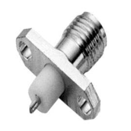 SMA 2 HOLE FLANGE FEMALE RECEPTACLE (HALF ROUND CONTACT) (SMA 2 HOLE FLANGE FEMALE RECEPTACLE (HALF ROUND CONTACT))