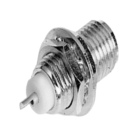 SMA STRAIGHT BULKHEAD FEMALE RECEPTACLE (FRONT MOUNT)