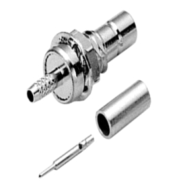 SMB STRAIGHT BULKHEAD FEMALE CRIMP