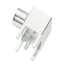 MCX RIGHT ANGLE PCB MOUNT FEMALE RECEPTACLE