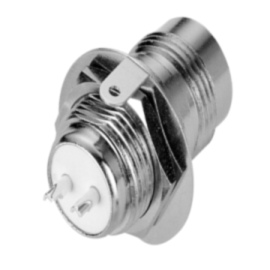 TWINAX STRAIGHT BULKHEAD FEMALE RECEPTACLE