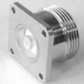7/16 4 HOLE SQUARE FLANGE FEMALE RECEPTACLE
