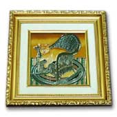 Wall Picture With Hand Painted Ceramic Pottery (Mauerbild mit handbemalten Keramik-Keramik)