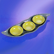 Acrylic Pea-shaped Sweets & Nuts Server (Акриловые Горох-образный Сладости Орехи & Server)