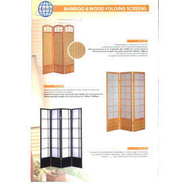 BAMBOO & WOOD FOLDING SCREENS (BAMBOO & WOOD Paravents)