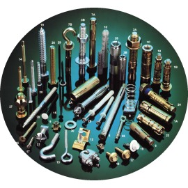 Fastening system anchors bolt nut