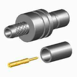RF CONNECTOR (SMB STRAIGHT PLUG CRIMP, RG316U)