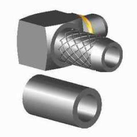 RF CONNECTOR (MMCX RIGHT ANGLE PLUG CRIMP FOR RG316/U)