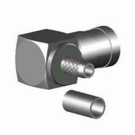 RF CONNECTOR (SMB RIGHT ANGLE JACK CRIMP,RG316/U)