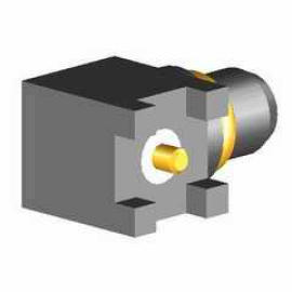 RF CONNECTOR (MMCX RIGHT ANGLE PLUG SURACE MOUNT PCB RECEPTACLE)