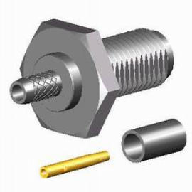 RF CONNECTOR (SMA STRAIGHT JACK BULKHEAD CRIMP, RG316U)