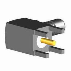 RF CONNECTOR (SMB RIGHT ANGLE PLUG PCB MOUNT)